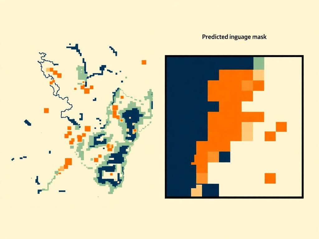 satellite vision unet — prediction masks